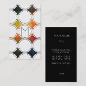 抽象芸術金ゴールド 名刺 (正面/裏面)