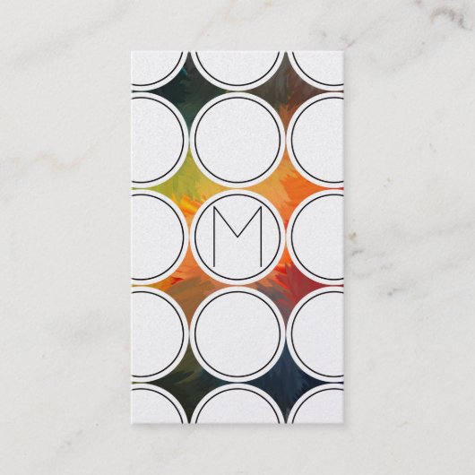 抽象芸術金ゴールド 名刺 (正面)