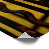 抽象芸術金属加工 ポスター (角)