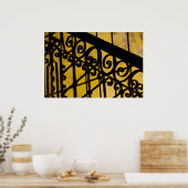 抽象芸術金属加工 ポスター (キッチン)