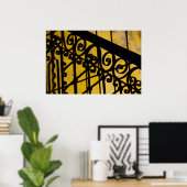 抽象芸術金属加工 ポスター (ホームオフィス)