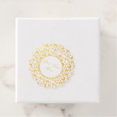 抽象芸術金箔の大小の円 フェイバータグ (箱)