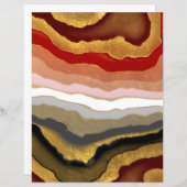 抽象芸術金箔スクラップブック紙 (正面/裏面)