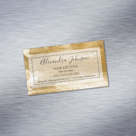 抽象芸術金箔トレンディー及びモダンプロフェッショナル マグネット名刺 (インサイチュ)