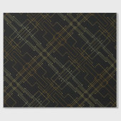 抽象芸術金箔 ラッピングペーパー (フラット)