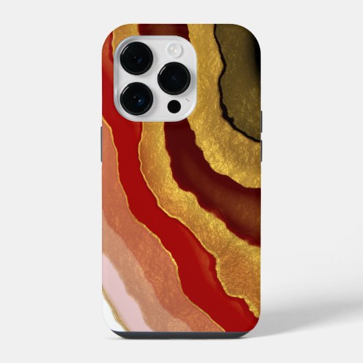 抽象芸術金箔 iPhoneケース (裏面)