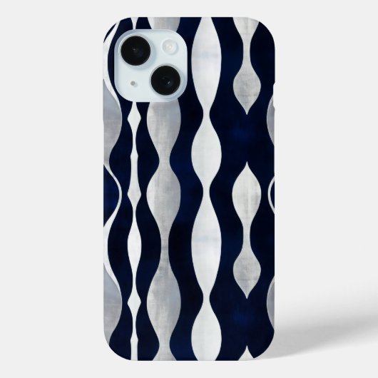 抽象芸術銀模様 Case-Mate iPhoneケース (裏面)