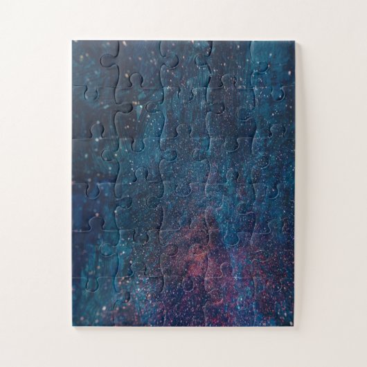 抽象芸術銀河系グリッター絵を描パターン ジグソーパズル (縦)