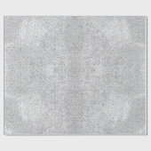 抽象芸術銀紙と金ゴールド星 ラッピングペーパー (フラット)