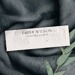 抽象芸術銀雨量スタッドイヤリングディスプレイ スキニー名刺