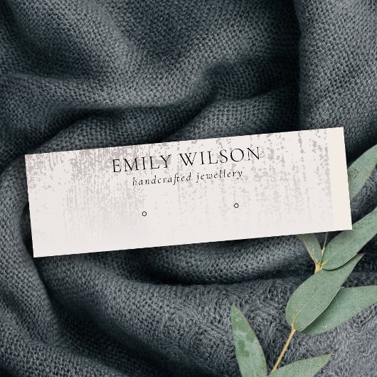 抽象芸術銀雨量スタッドイヤリングディスプレイ スキニー名刺