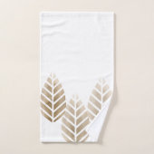 抽象芸術銅と白金パターンの松コーン バスタオルセット (ハンドタオル)