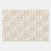 抽象芸術銅と白金パターンの松コーン ラッピングペーパーシート (正面3)