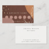 抽象芸術錆オレンジリービーブリージョンスパンチ6パンチロイヤリティ 名刺 (正面/裏面)