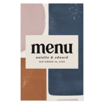 抽象芸術錆、ネイビー+ピンクモダンコンテンポラリー