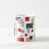 抽象芸術長方形と線 コーヒーマグカップ (中央)