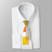 抽象芸術長方形と線 ネクタイ (タイ)