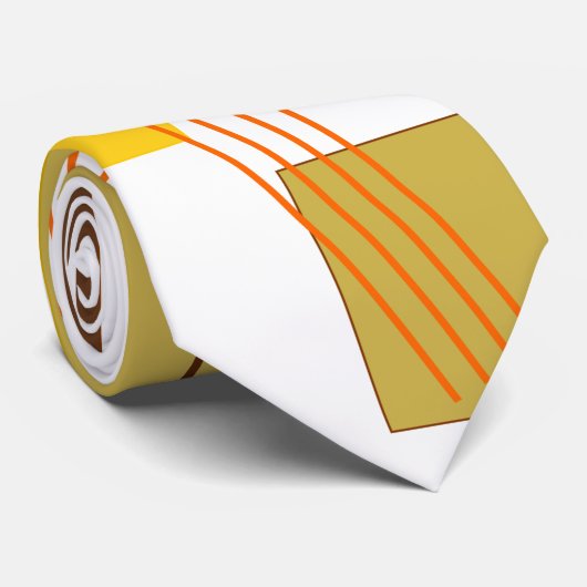 抽象芸術長方形と線 ネクタイ (ロール)