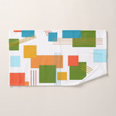 抽象芸術長方形と線 バスタオルセット (ハンドタオル)