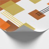 抽象芸術長方形と線 ラッピングペーパー (角)