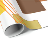 抽象芸術長方形と線 ラッピングペーパー (ロールコーナー)