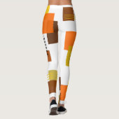 抽象芸術長方形と線 レギンス (裏面)