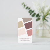 抽象芸術長方形ハーモニックカラーパレットデザイン 名刺 (スタンド正面)