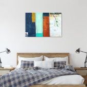 抽象芸術長方形 キャンバスプリント (インサイチュ (寝室))