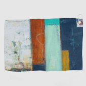 抽象芸術長方形 ゴルフタオル (横)