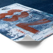 抽象芸術長方形 ポスター (角)