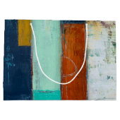 抽象芸術長方形 ラージペーパーバッグ (裏面)