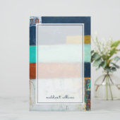 抽象芸術長方形 便箋 (スタンド正面)