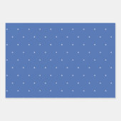 抽象芸術離れブルーモダンシェイプのラップ紙 ラッピングペーパーシート (正面3)