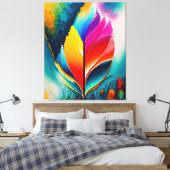 抽象芸術離れ水の色絵画の キャンバスプリント (インサイチュ (寝室))