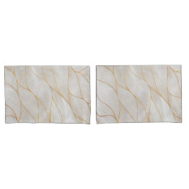 抽象芸術離れ金ゴールドアートワーク |ピラロケース 枕カバー