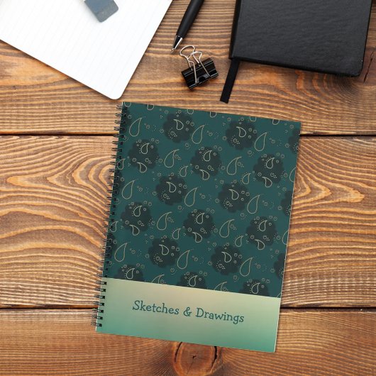 抽象芸術雨滴ノートブック ノートブック