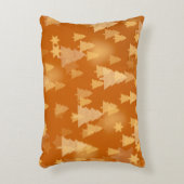 抽象芸術雪片2dイラストレーションクリスマスティ アクセントクッション (正面(垂直))