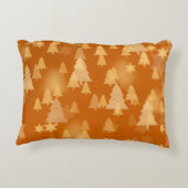 抽象芸術雪片2dイラストレーションクリスマスティ アクセントクッション (裏面)