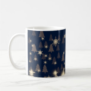 抽象芸術雪片2dイラストレーション聖クリストム コーヒーマグカップ