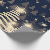 抽象芸術雪片2dイラストレーション聖クリストム ラッピングペーパー (角)