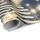 抽象芸術雪片2dイラストレーション聖クリストム ラッピングペーパー (ロールコーナー)