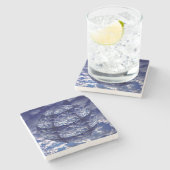 抽象芸術雲3D球 ストーンコースター (横)