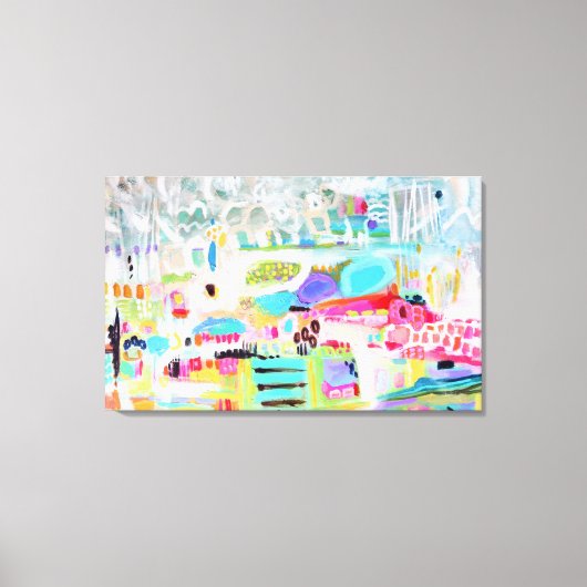 抽象芸術雲 キャンバスプリント (正面)