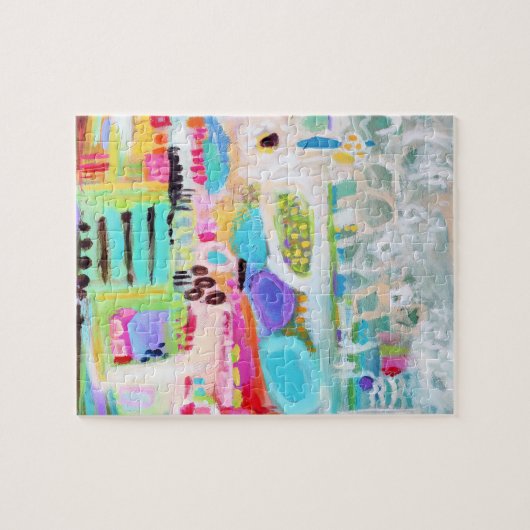 抽象芸術雲 ジグソーパズル (横)