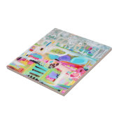 抽象芸術雲 タイル (側面)