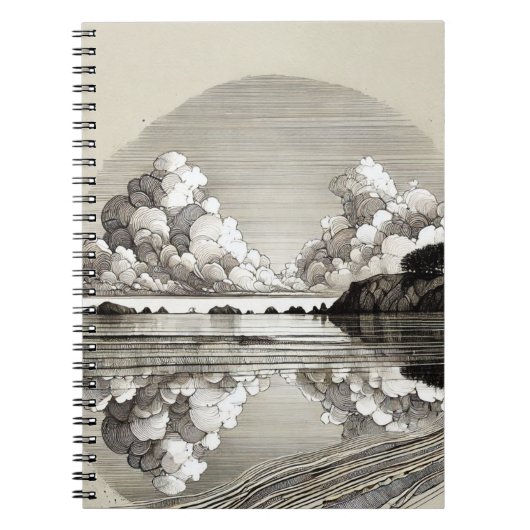 抽象芸術雲 | ノートブックのジャーナル ノートブック (正面)