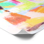 抽象芸術雲 ポスター (角)