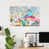 抽象芸術雲 ポスター (ホームオフィス)