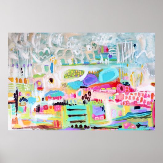 抽象芸術雲 ポスター (正面)