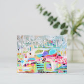 抽象芸術雲 ポストカード (スタンド正面)